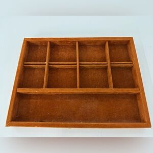 Drexel Rust Velvet (9) Section Jewelry Organizer Tray
